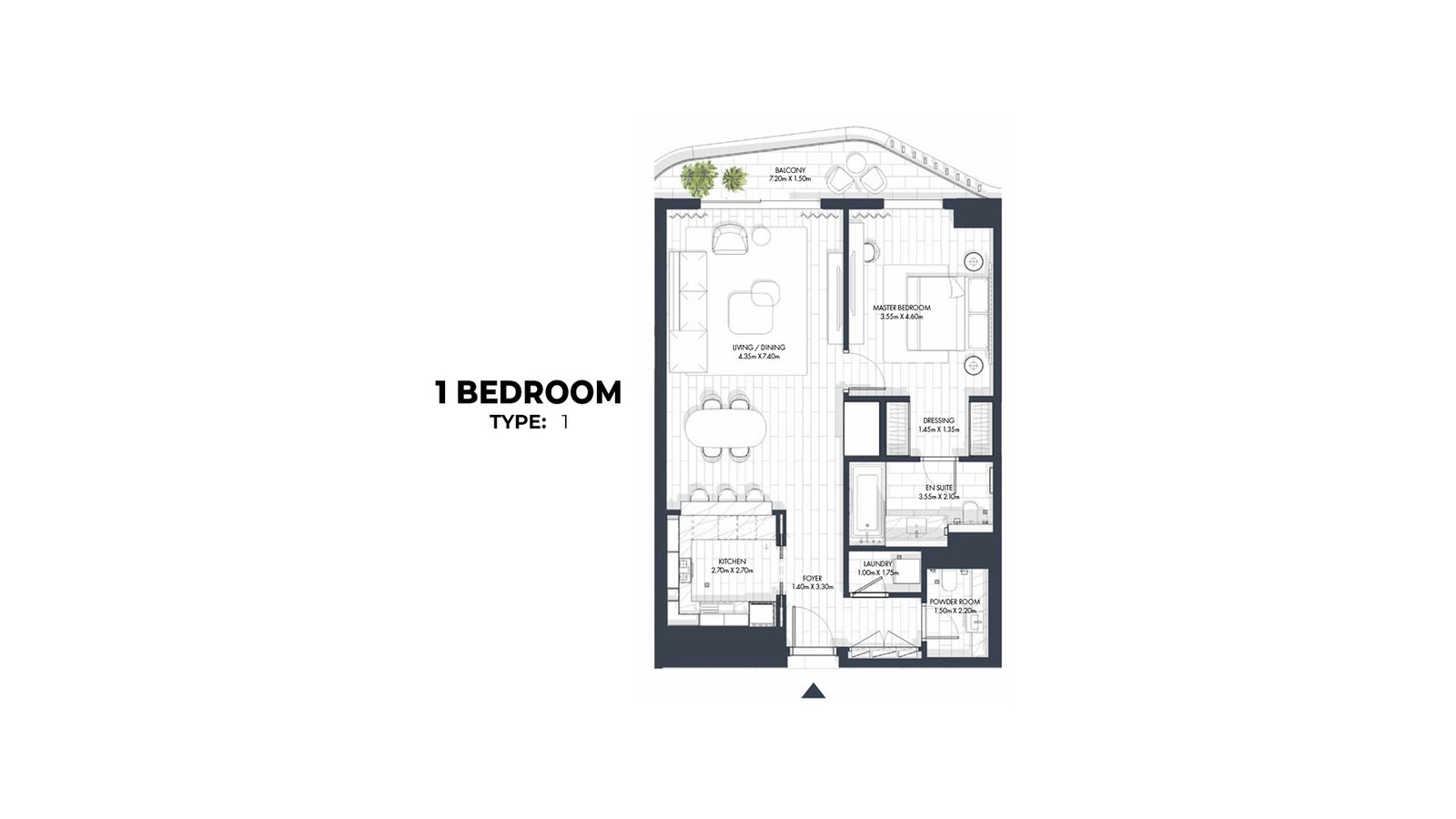 1 BR - Type 1